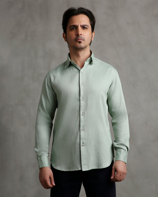 Green Dobby Shirt