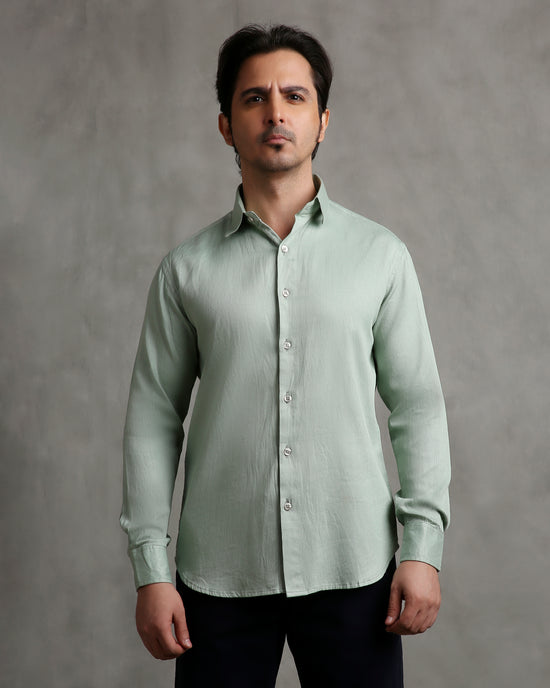 Green Dobby Shirt