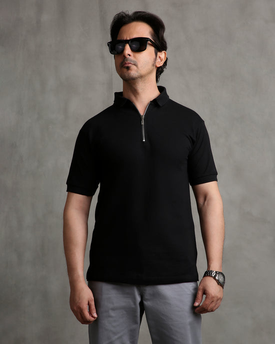 Classic Black Polo