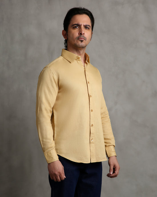 Mustard Dobby Shirt