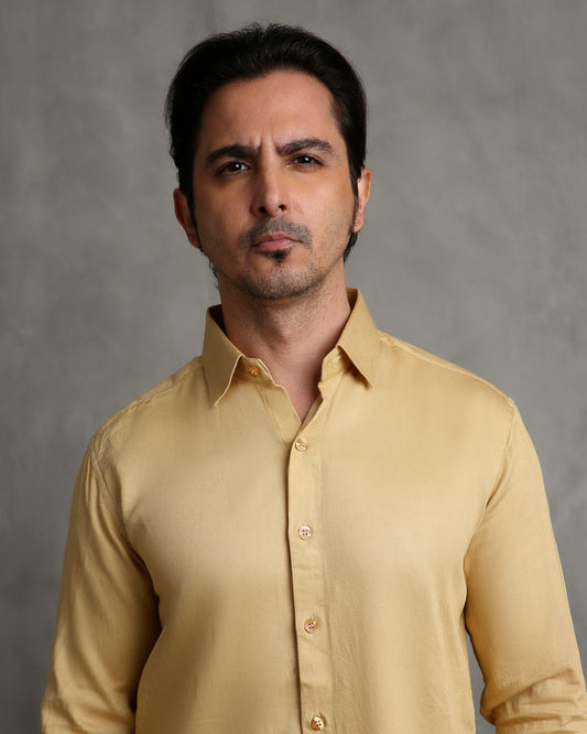 Mustard Dobby Shirt