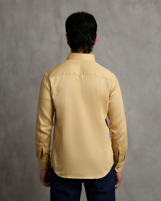 Mustard Dobby Shirt