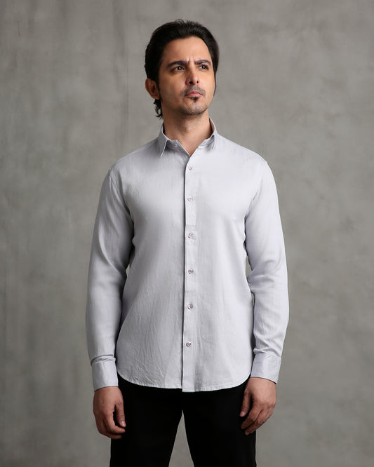 Grey Dobby Shirt