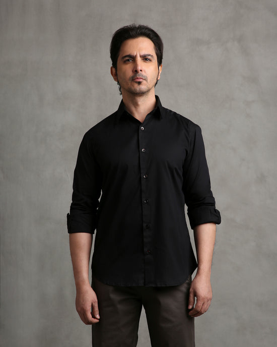 Black Twill Shirt