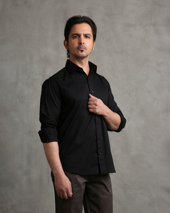 Black Twill Shirt