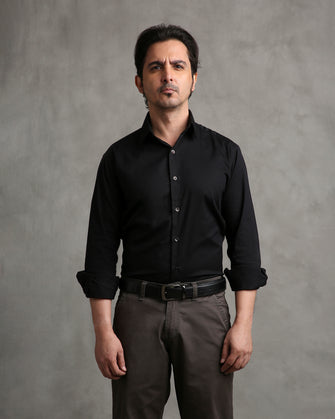 Black Twill Shirt