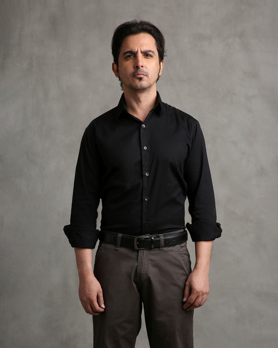 Black Twill Shirt