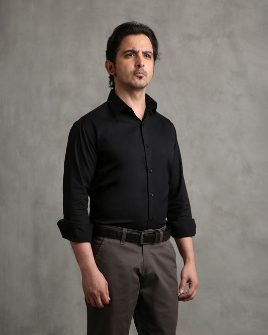 Black Twill Shirt