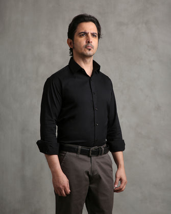 Black Twill Shirt