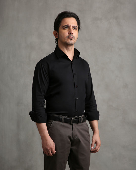 Black Twill Shirt