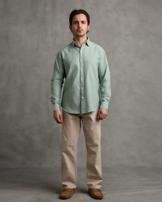 Olive Oxford Shirt