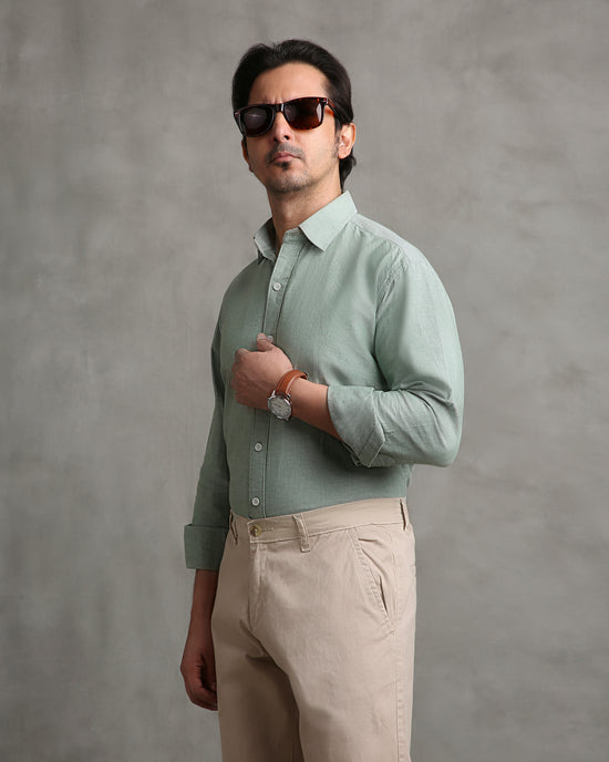 Olive Oxford Shirt