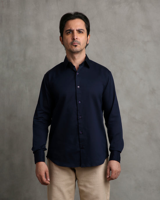 Navy Twill Shirt