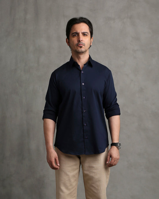 Navy Twill Shirt