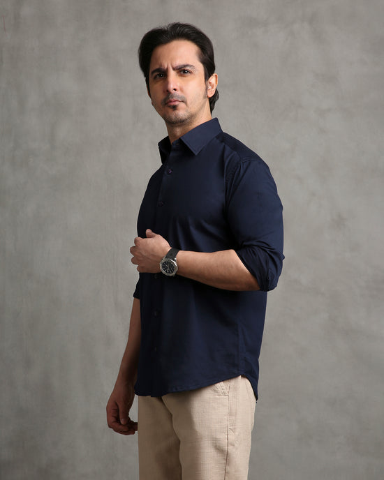 Navy Twill Shirt