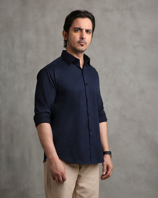 Navy Twill Shirt