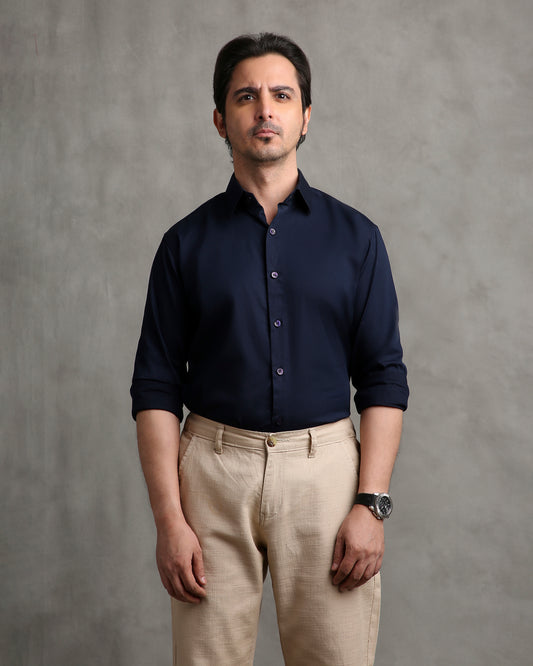Navy Twill Shirt