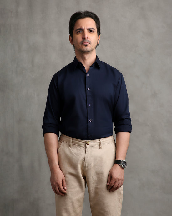 Navy Twill Shirt