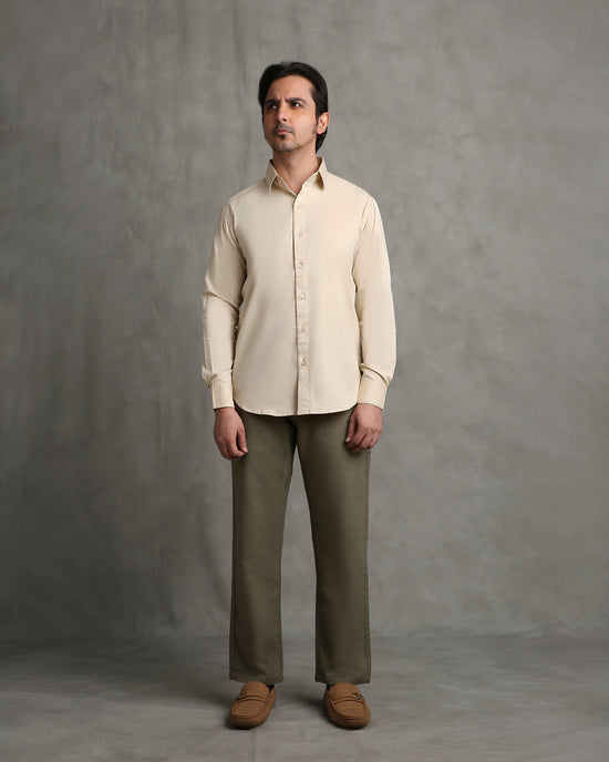 Beige Twill Shirt