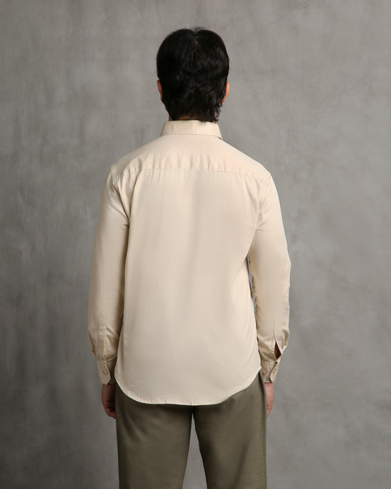Beige Twill Shirt