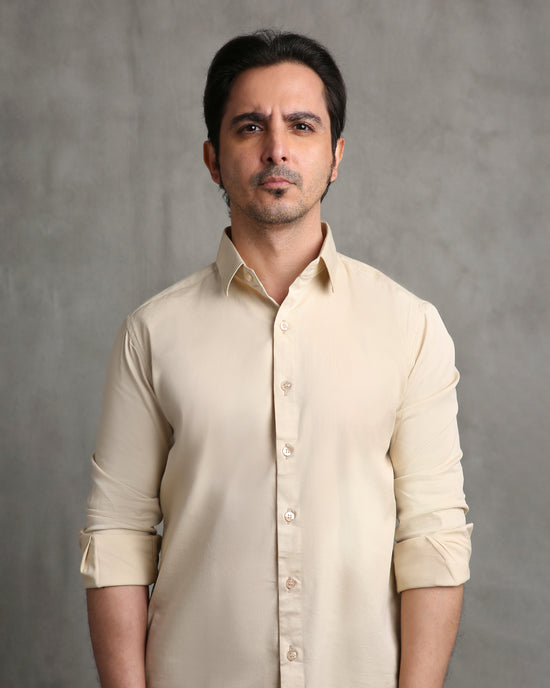 Beige Twill Shirt