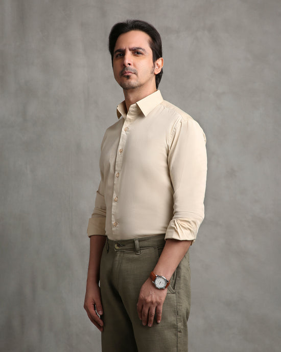 Beige Twill Shirt