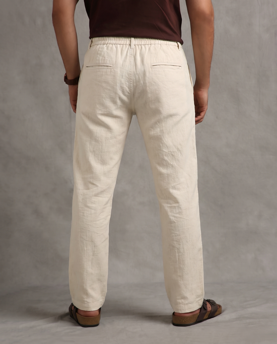 Beige Linen Pants