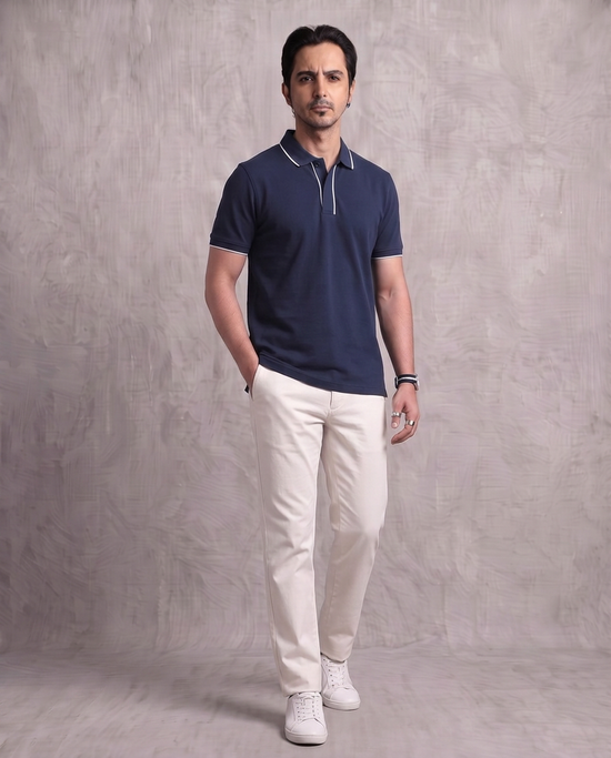 Navy Slacket Polo