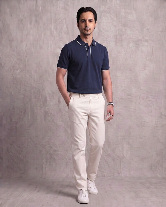 Navy Slacket Polo