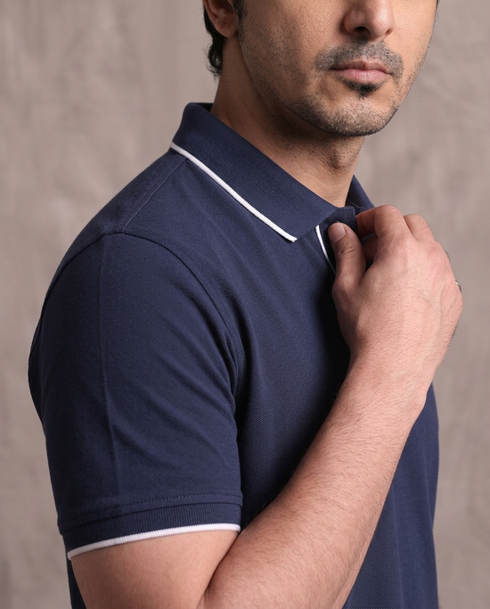 Navy Slacket Polo