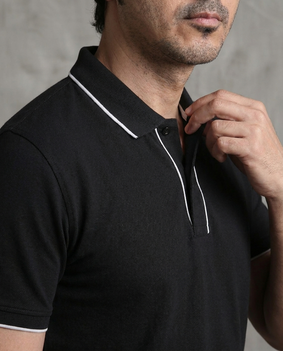 Black Slacket Polo
