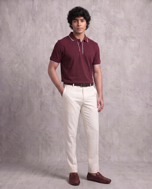 Maroon Slacket Polo