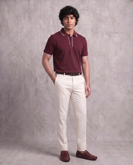 Maroon Slacket Polo