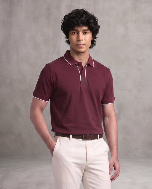 Maroon Slacket Polo