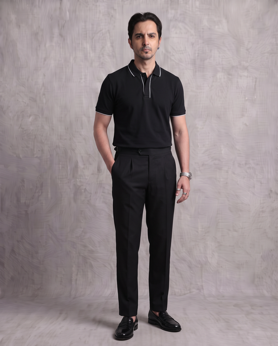 Black Slacket Polo