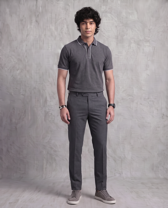 Charcoal Slacket Polo