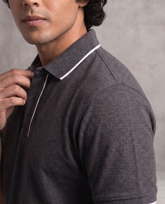 Charcoal Slacket Polo