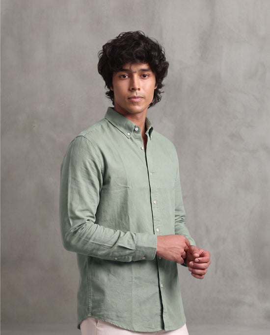 Olive Oxford Shirt
