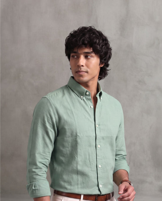 Olive Oxford Shirt