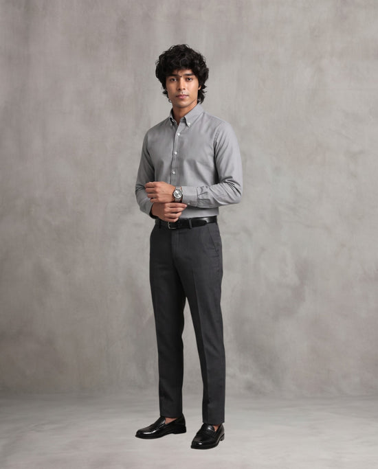 Grey Oxford Shirt