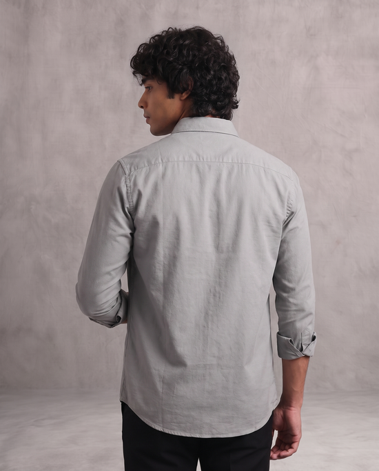 Grey Oxford Shirt