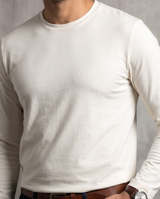White Heavyweight Full Sleeve T-Shirt