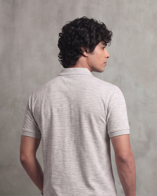 Ecru Pique Polo