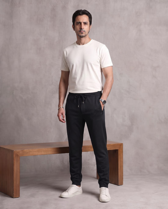 Black Essential Joggers