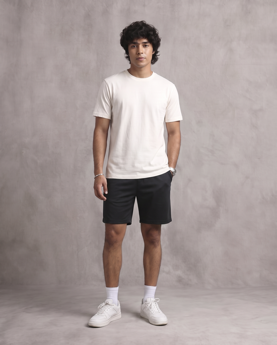 Black Relaxed Fit Shorts