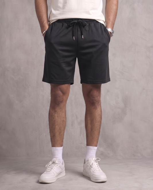 Black Relaxed Fit Shorts