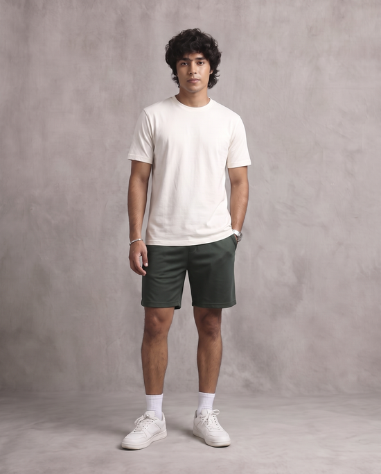 Olive Relaxed Fit Shorts