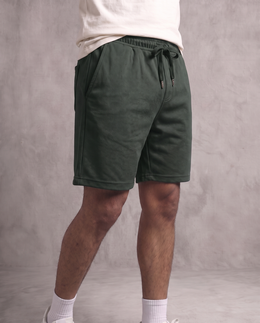 Olive Relaxed Fit Shorts