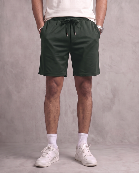 Olive Relaxed Fit Shorts