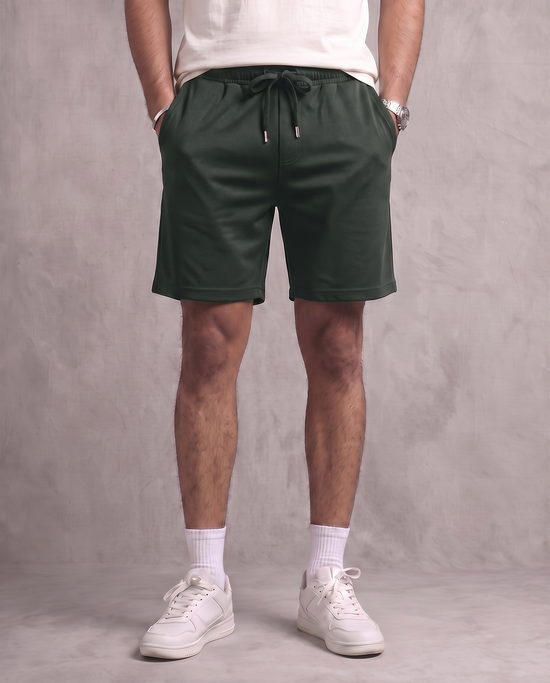 Olive Relaxed Fit Shorts